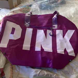 Fuscia silk like Pink duffel bag- brand new